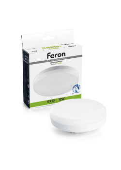 Лампа светодиодная диммируемая Feron LB-456 GX53 12W 230V 4000K