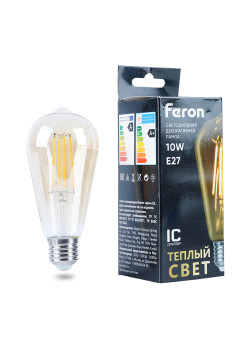 Лампа светодиодная Feron LB-64 E27 10W 230V 2700K