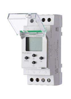 Реле времени астрономическое PCZ-525-3 1 канал с фотореле F&F EA02.002.014