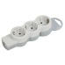 STANDARD Колодка для удлинителя с заземлением К03 3 места белая IEK STANDARD Колодка для удлинителя с заземлением К03 3 места белая IEK
