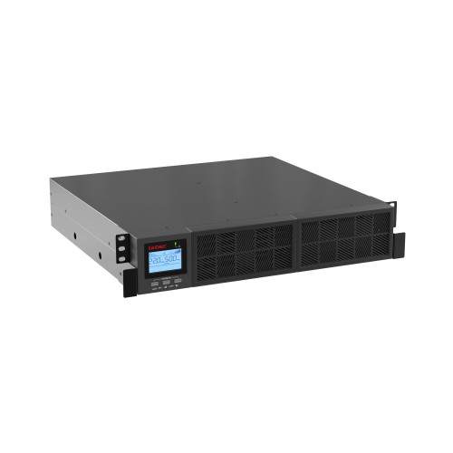 Онлайн ИБП ДКС серии Смолл Рэкмаунт (Small Rackmount), 3000 ВА/3000 Вт,1/1, 8xIEC C13, 1хIEC C19, EPO, USB, RS-232, Rack 2U, з/у 1А, 6x9Ач