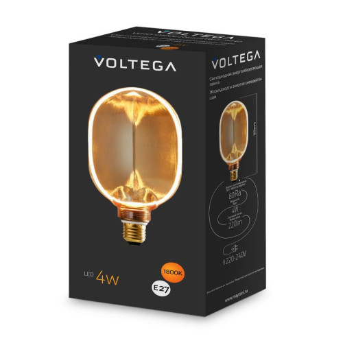 Лампа светодиодная Loft Led O100 4Вт 1800К E27 Voltega 8540 Лампа светодиодная Loft Led O100 4Вт 1800К E27 Voltega 8540