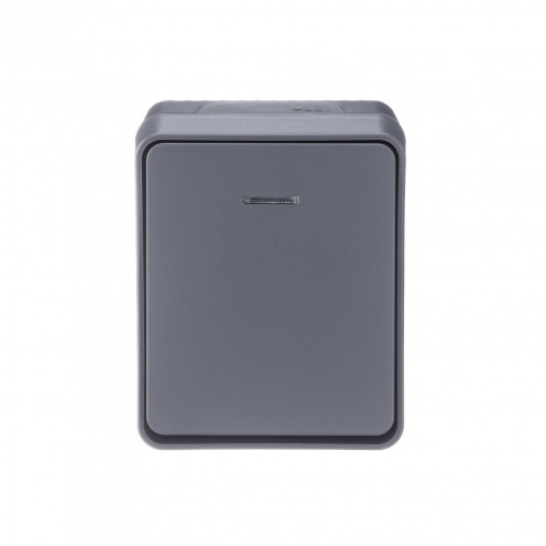 ATLASDESIGN PROFI IP54 О/У 1-клавишный ВЫКЛЮЧАТЕЛЬ с подсветкой, сх.1а, 10АХ, АНТРАЦИТ ATLASDESIGN PROFI IP54 О/У 1-клавишный ВЫКЛЮЧАТЕЛЬ с подсветкой, сх.1а, 10АХ, АНТРАЦИТ