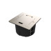 MultiDesk Лючок на 2 модуля IP44 с монтажной коробкой для стены, фальшпола, стола НИКЕЛЬ, тип MDK20 MultiDesk Лючок на 2 модуля IP44 с монтажной коробкой для стены, фальшпола, стола НИКЕЛЬ, тип MDK20