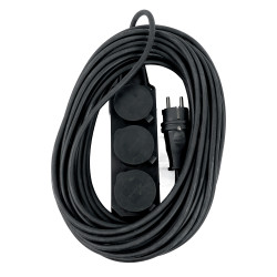 PRF03-31-3-20 Удлинитель 3-местный с/з КГ 3*1,5мм2, IP44, 20м, 16A, серия Professional