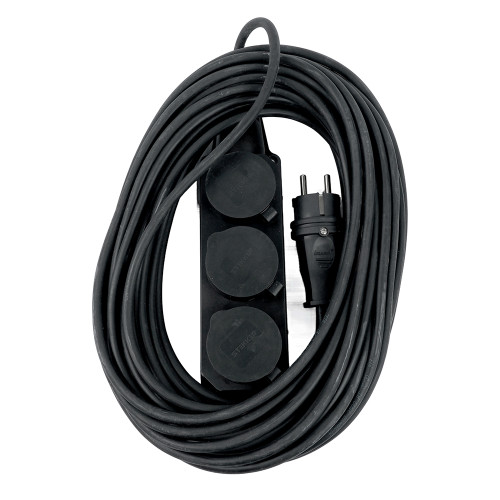 PRF03-31-3-20 Удлинитель 3-местный с/з КГ 3*1,5мм2, IP44, 20м, 16A, серия Professional