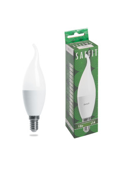 Лампа светодиодная SAFFIT SBC3715 Свеча на ветру E14 15W 230V 4000K