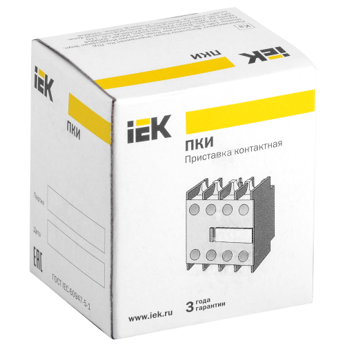 Приставка ПКИ-31 дополнительные контакты 3NO+1NC IEK Приставка ПКИ-31 дополнительные контакты 3NO+1NC IEK