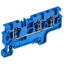 ARMAFIX Клемма пружинная CX4-3 BU 4мм2 трехконтактная синяя IEK