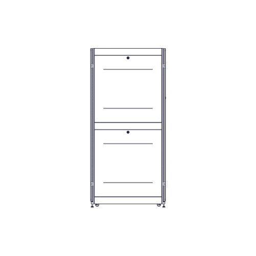 Шкаф Systeme Electric, серия Uniprom, 48U-600/1070, боковые панели 4шт, черный