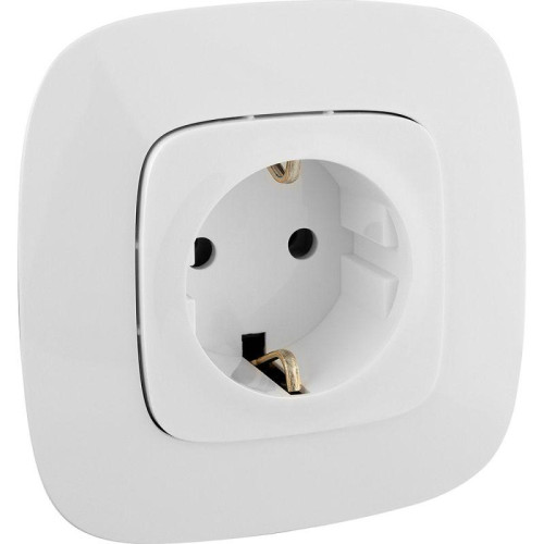 Розетка 1-м СП Valena Allure 16А IP2X 250В 2P+E безвинтов. клеммы с лицев. панелью механизм бел. Leg 753721 Розетка 1-м СП Valena Allure 16А IP2X 250В 2P+E безвинтов. клеммы с лицев. панелью механизм бел. Leg 753721