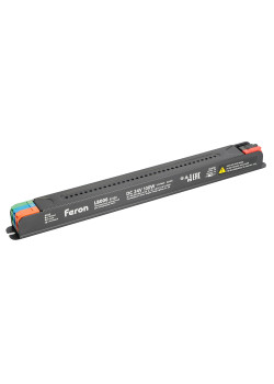 Трансформатор  для светодиодной ленты с диммированием 100W 24V IP20 , клипсы, LB006