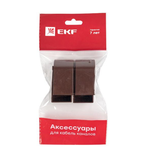 Заглушка (25x25) (4 шт) темн. дерево EKF-Plast Заглушка (25x25) (4 шт) темн. дерево EKF-Plast