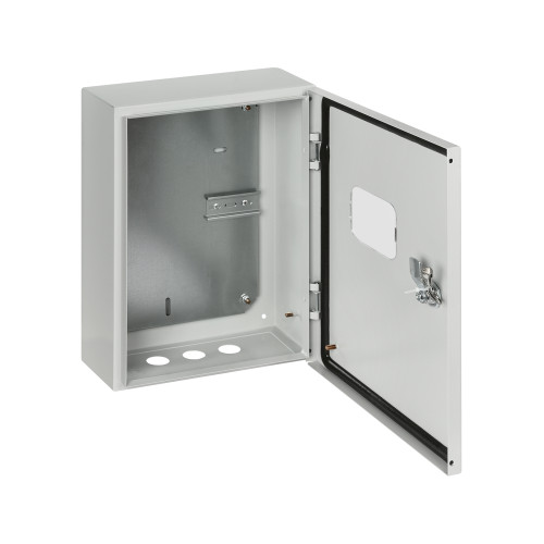 Корпус металлический ЩУ-3ф/1-0 (1 дверь), 395х310х150 мм, IP54, RAL7035 светло-серый LITE Корпус металлический ЩУ-3ф/1-0 (1 дверь), 395х310х150 мм, IP54, RAL7035 светло-серый LITE