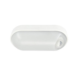 Светильник светодиодный WP 15 C 12W OP 840 W10L22 WH MDM 220х106х60мм 12Вт 4000К IP65 ЖКХ овал. пылевлагозащ. с датчиком движения бел. 15071524500