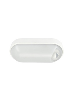 Светильник светодиодный WP 15 C 12W OP 840 W10L22 WH MDM 220х106х60мм 12Вт 4000К IP65 ЖКХ овал. пылевлагозащ. с датчиком движения бел. 15071524500
