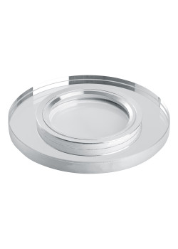 Светильник встраиваемый с белой LED подсветкой Feron CD8160 потолочный MR16 G5.3 белый