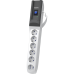 Сетевой фильтр Pilot Pro GP 6 розеток (5 евро + 1Gadget Parking) 1.8 м, автомат защиты/ Surge protector Pilot PRO GP 6 outlets (5 euro + 1 without ground) 10A / 2.2kVt, 1.8m, automatic circuit-breaker