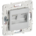SKANDY Розетка компьютерная двойная RJ45 кат.5E SK-K03S серебряный IEK