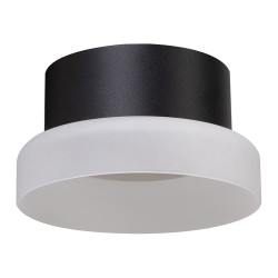 Светильник потолочный Feron HL460 Barrel OPAL 12W, 230V, GX53, черный