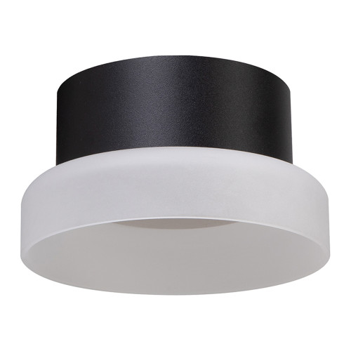 Светильник потолочный Feron HL460 Barrel OPAL 12W, 230V, GX53, черный