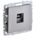 BRITE Розетка компьютерная RJ45 кат.5E РК10-БрС сталь IEK