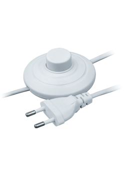 Шнур 61 600 NPS-FS01-170-2х0.5-WH 1.7м с выкл. бел. Navigator 61600