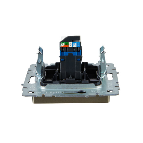 BRITE Розетка компьютерная RJ45 кат.6 РК11-БрШ шампань IEK BRITE Розетка компьютерная RJ45 кат.6 РК11-БрШ шампань IEK