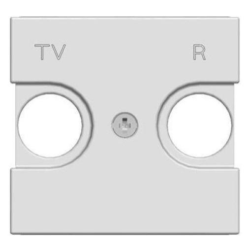 Накладка для TV-R розетки 2мод. Zenit серебристый ABB 2CLA225080N1301