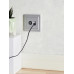 BRITE Розетка двойная TV+RJ45 кат.5E РТВ/РК12-БрА алюминий IEK BRITE Розетка двойная TV+RJ45 кат.5E РТВ/РК12-БрА алюминий IEK
