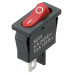 Выключатель клавишный KCD1-101B 250В AC/DC, 1P, 6А, (2с), ON-OFF, черный корпус, красная клавиша, Mini, TDM Выключатель клавишный KCD1-101B 250В AC/DC, 1P, 6А, (2с), ON-OFF, черный корпус, красная клавиша, Mini, TDM
