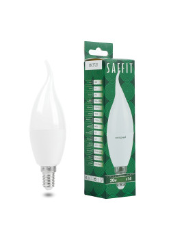 Лампа светодиодная SAFFIT SBC3720 Свеча на ветру E14 20W 230V 6400K
