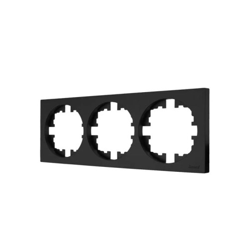 Рамка 3-м OSEN горизонт. квадрат черн. бархат LEZARD 743-4200-148 Рамка 3-м OSEN горизонт. квадрат черн. бархат LEZARD 743-4200-148