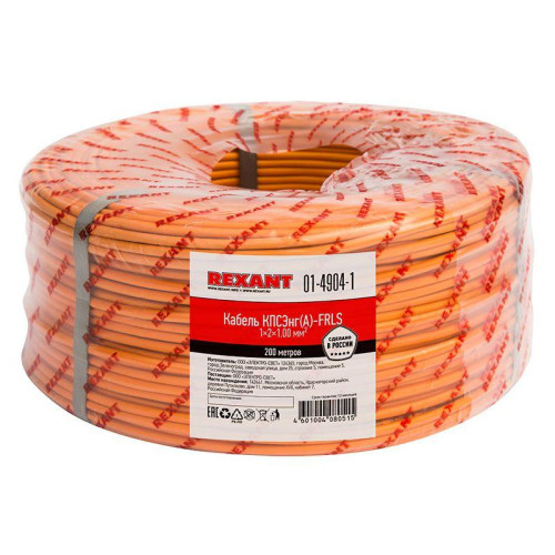 Кабель КПСЭнг(А)-FRLS 1х2х1.0 (м) Rexant 01-4904-1 Кабель КПСЭнг(А)-FRLS 1х2х1.0 (м) Rexant 01-4904-1