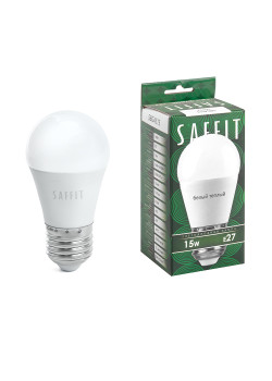 Лампа светодиодная SAFFIT SBG4515 Шарик E27 15W 230V 2700K
