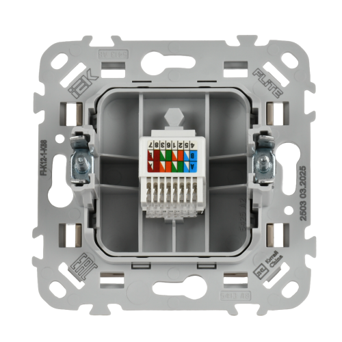 FLITE Розетка компьютерная RJ45 категория 5Е UTP РК5е-1-0-ФлЛ льняной IEK FLITE Розетка компьютерная RJ45 категория 5Е UTP РК5е-1-0-ФлЛ льняной IEK