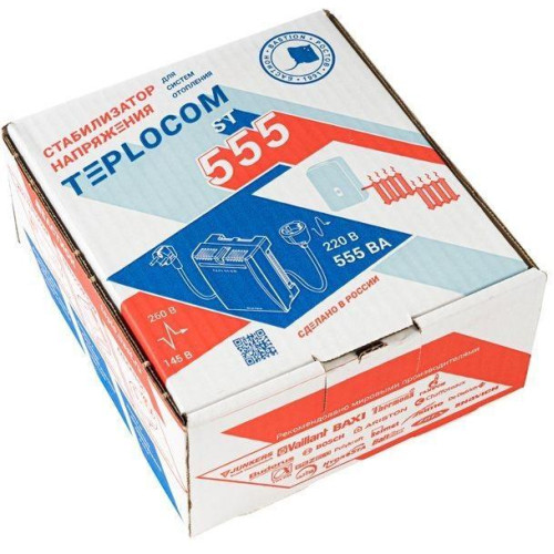 555 TEPLOCOM ST-555 mains voltage stabilizer 220V, 555VA, Uin. 145-260V 555 TEPLOCOM ST-555 mains voltage stabilizer 220V, 555VA, Uin. 145-260V