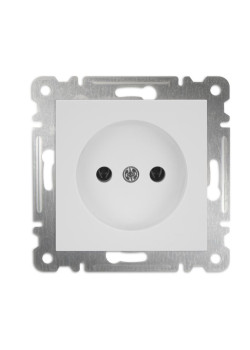 Розетка 1-м СП Karea 10А IP20 без заземл. механизм бел. Makel 57001022