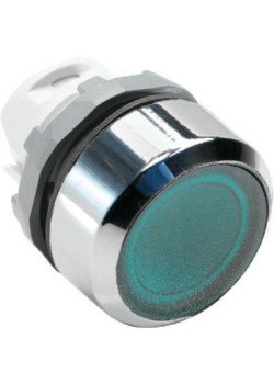 Кнопка MP1-21G без фикс. с инд. зел. ABB 1SFA611100R2102