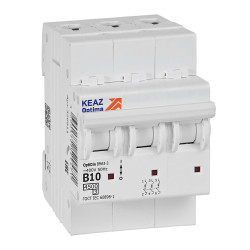 Выключатель автоматический модульный OptiDin BM63-3B10-4,5-УХЛ3