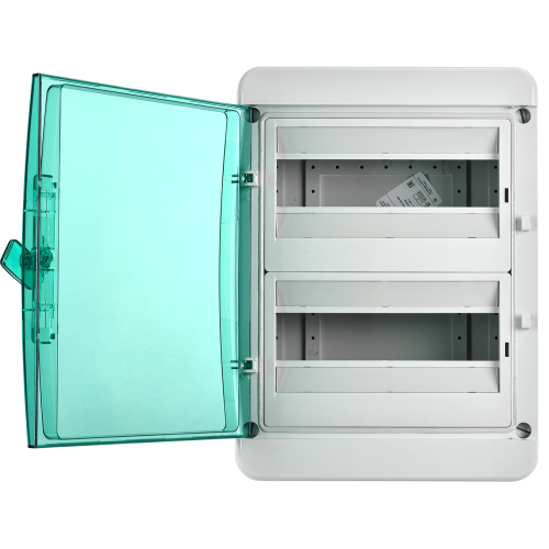TEKFOR Корпус пластиковый КМПн-24 IP65 зеленая прозрачная дверь IEK TEKFOR Корпус пластиковый КМПн-24 IP65 зеленая прозрачная дверь IEK