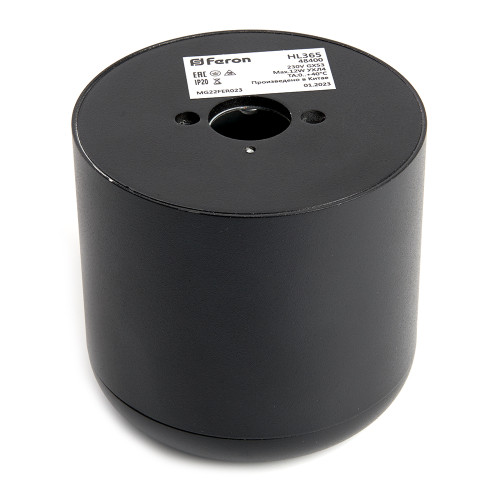 Светильник потолочный Feron HL365 Barrel ECHO 12W, 230V, GX53, чёрный, с антибликовой сеточкой Светильник потолочный Feron HL365 Barrel ECHO 12W, 230V, GX53, чёрный, с антибликовой сеточкой