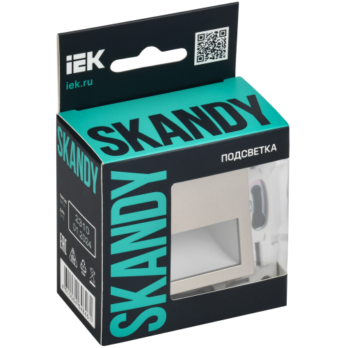SKANDY Подсветка LED встраиваемая SK-L01Sh шампань IEK SKANDY Подсветка LED встраиваемая SK-L01Sh шампань IEK