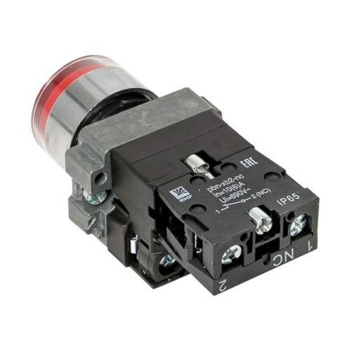 Кнопка BA42 с подсветкой 230В красная NC IP65 EKF Кнопка BA42 с подсветкой 230В красная NC IP65 EKF