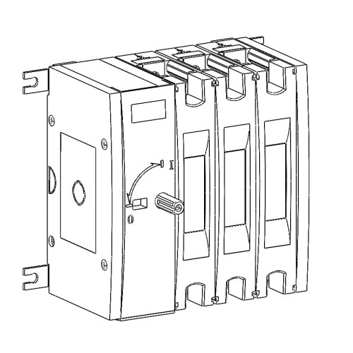 ВЫКЛ.-РАЗЪЕДИНИТЕЛЬ SYSTEMEPACT SD160 3P 100A РУКОЯТКА СЛЕВА ФРОНТ._РУКОЯТКА ЗАКАЗЫВАЕТСЯ ОТДЕЛЬНО