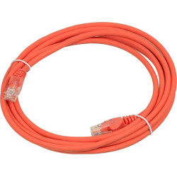 Патч-корд Lanmaster LAN-PC45/U5E-3.0-OR UTP RJ-45 вил.-вилка RJ-45 кат.5E 3м оранжевый LSZH (уп.:1шт)