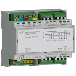 ПЛК 270 Модуль измерительный Modbus RTU измеритель параметров электрических сетей с 4 трехфазными или 12 однофазными измерительными каналами ONI