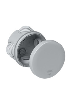 MULTIBOX Коробка распределительная откр. установки D65x40, габариты D84х48, IP55 СЕРАЯ (со стикером)