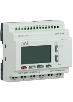 Логическое реле PLR-S. CPU1004(R) 24В DC с экраном ONI