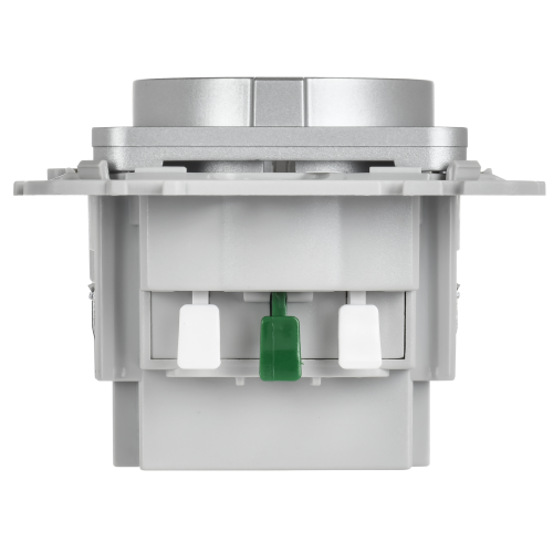 FLITE Розетка 1-местная с заземлением с защитными шторками 16А с USB A+C 20Вт безвинтовое крепление РСЮшс11-1-ФлА алюминий IEK